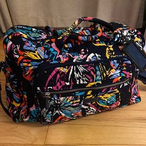 Vera Bradley Weekender Travel Bag, butterfly flutter pattern